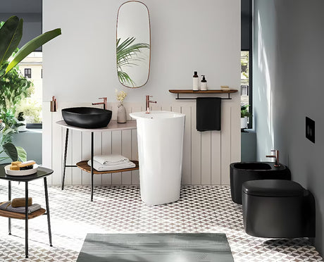 Miska WC Wisząca Vitra Plural w kolorze czarny mat bez układu spłukującego