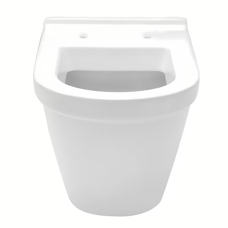 Białe miska WC wisząca vitra S50 z widocznym bocznym mocowaniem