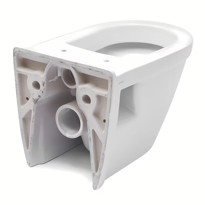 Białe miska WC wisząca vitra S50 z widocznym bocznym mocowaniem