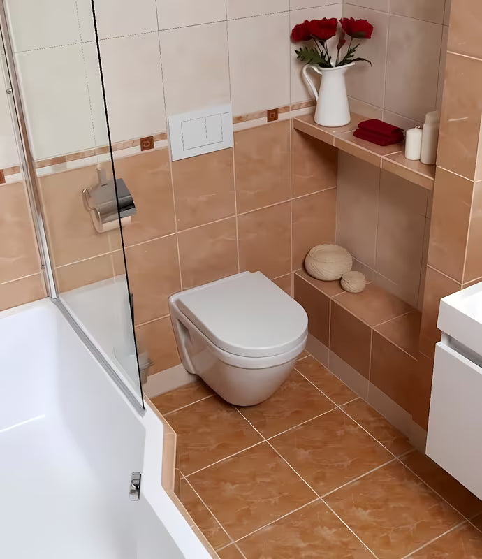 Białe miska WC wisząca vitra S50 z widocznym bocznym mocowaniem