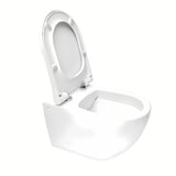 Vitra S60 miska WC wisząca w kolorze białym bez układu spłukującego z deską soft Close i z ukrytym mocowaniem.
