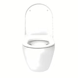 Vitra S60 miska WC wisząca w kolorze białym bez układu spłukującego z deską soft Close i z ukrytym mocowaniem.