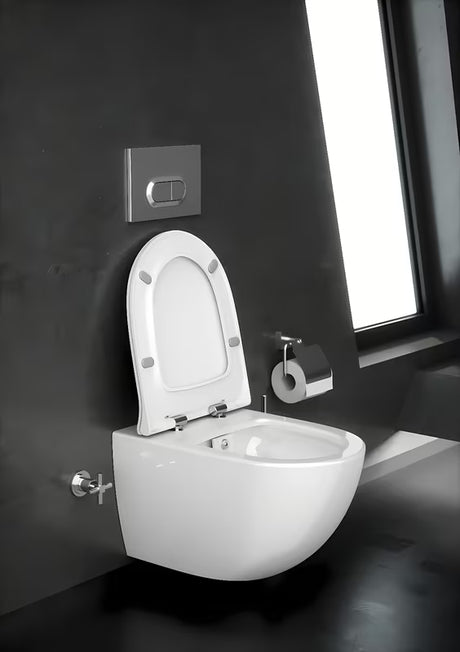 Miska WC Wisząca vitra Shift w kolorze białym z dyszą bidetową bez układu spłukującego