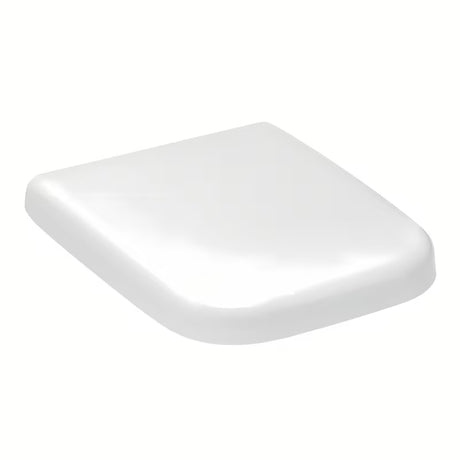 Białe DESKA sedesowa Vitra Shift z duroplastu z soft Close oraz metalowymi zawiasami z ukrytym mocowaniem.