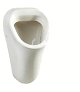 Biały urinal vitra z sensorem z automatycznym spłukiwaniem Sanela