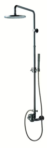 System prysznicowy WF Industrial w wykończeniu olejowany brąz z deszczownicą 20 cm