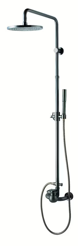 System prysznicowy WF Industrial w wykończeniu olejowany brąz z deszczownicą 20 cm